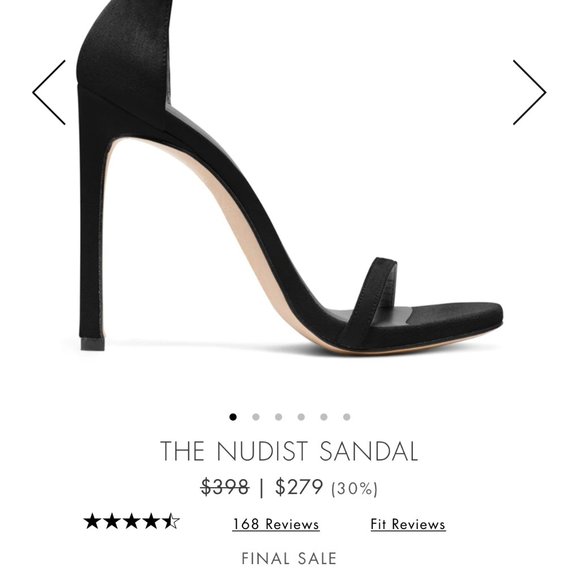 Stuart Weitzman Shoes - Stuart Weitzman Nudist 115mm Black Suede Sandal | 5.5